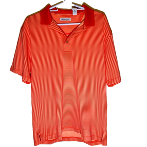 Men’s size L performance golf polo.